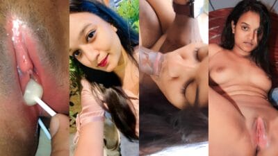 Image of Throbbing Lollipop Thrusts in Pussy & Ass, Spits Cum-LinkWallah.com
