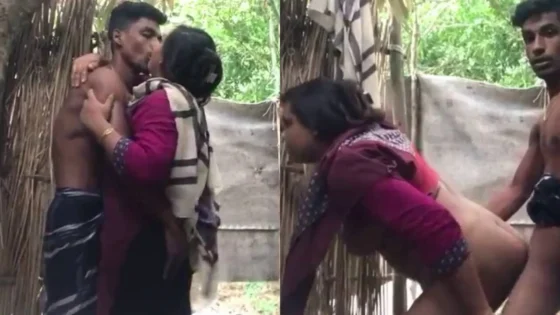 Image of Desi Muslim wifes breasts sucked and pussy banged outdoors-Linkwallah.com