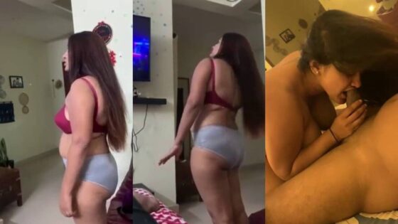 Image of Sexy Tamil wife dances to a song gives hot blowjob to husband-Linkwallah.com