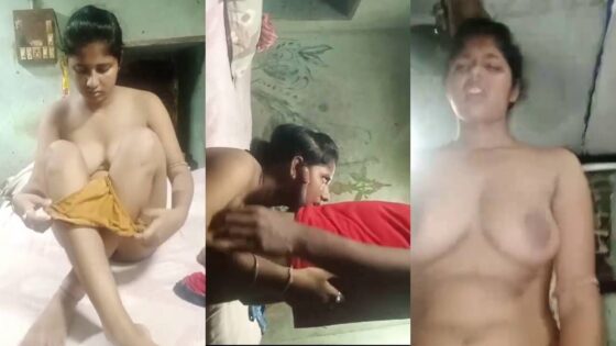 Image of Young village girl giving blowjob and teaching sex to amateur bf-Linkwallah.com